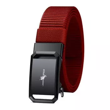 Подлинный прочный нейлоновый ремень PULO, классический мужской ремень с автоматической пряжкой, деловой универсальный модный ремень