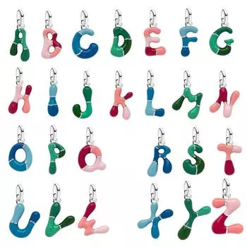 Подлинный серебряный кулон S925 с подвеской в виде буквы, подходит для браслета, серебряный подвесной кулон S925 для женщин, ювелирные изделия, любимый подарок