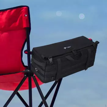 Подлокотник, боковой органайзер, подвесная сумка для путешествий на открытом воздухе, пешего туризма, барбекю, рыбалки, пикника, рюкзака, чехол чёрный