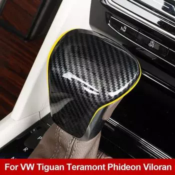 Подлокотник центрального управления автомобиля, крышка рычага переключения передач, накладка на коробку передач, внутренняя наклейка для Volkswagen VW Tiguan Teramont Phideon Viloran серебряный