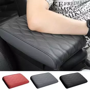 Подлокотник центральной консоли автомобиля, подушка для регулировки высоты, подлокотник, толстая подушка, портативная подлокотник автомобиля, защитная накладка для салона автомобиля чёрный