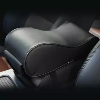 Подлокотник центральной консоли автомобиля Подушка из пеноматериала с эффектом памяти с держателем для телефона Сумка для хранения автомобиля Black