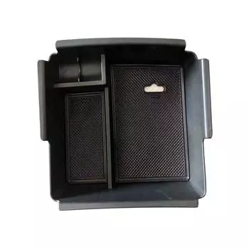 Подлокотник центральной консоли для хранения вещей, лоток для перчаточного ящика, подходит для SsangYong Musso 2019-2025 ABS, черный, простая установка, высокое качество CHINA