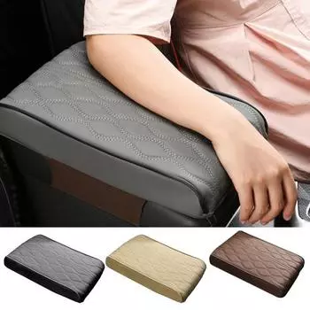 Подлокотник для автомобиля, коврик из пены с эффектом памяти, удобный водонепроницаемый коврик для подлокотника широкого применения для автомобиля L чёрный