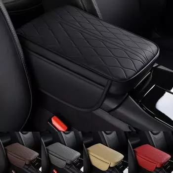Подлокотник для автомобиля, подушка для высоты с боковым карманом, органайзер, пена с эффектом памяти, центральная консоль автомобиля, подлокотник, подушка для салона автомобиля бежевый