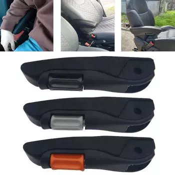 Подлокотник для автомобиля, регулируемый левый/правый, центральная консоль автомобиля, подлокотник, аксессуары для интерьера, кожаные детали для стайлинга автомобиля, универсальные детали для автофургона, прицепа, грузовика left чёрный