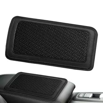 Подлокотник для хранения автомобиля, коврик Ice Silk, чехол для подушки подлокотника автомобиля, коврик для сиденья с подлокотником автомобиля, чехол для подушки сиденья Black