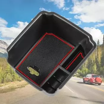 Подлокотник для хранения вещей в автомобиле для Volkswagen VW Tiguan 2018-2024 2024 и VW Taos 2024 2024 Аксессуары чёрный