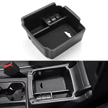 Подлокотник для хранения вещей в автомобиле для Volkswagen VW Tiguan MK2 2018 -2024 Аксессуары Taos Comfortline 2022-2024 для Seat Tarraco 2019-2024 чёрный