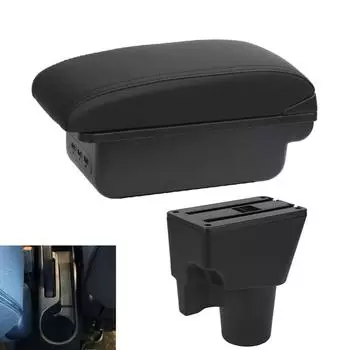 Подлокотник для Kia Picanto Для Kia Picanto 3X-Line, автомобильный подлокотник, детали интерьера, детали для модернизации, ящик для хранения автомобильных аксессуаров чёрный