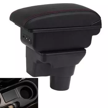 Подлокотник для Kia Rio 4, автомобильный ящик для хранения Kia Rio X X-Line, автомобильный подлокотник, аксессуары, детали для модернизации, детали интерьера 2018-2022 чёрный