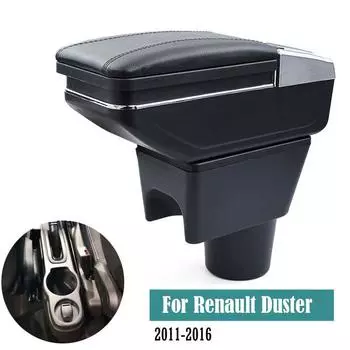 Подлокотник для Renault Dacia Duster I 2010-2015, подлокотник, вращающийся ящик для хранения, украшение, Стайлинг автомобиля 2011 2012