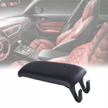 Подлокотник для сиденья Износостойкий тонкий чехол Мягкое качество изготовления автомобиля Черный подлокотник Крышка консоли 4B0864245AG/8E0864245P/4B0864245AL