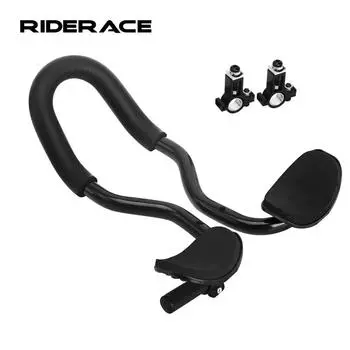 Подлокотник для велосипеда, руль Aero Bar, алюминиевый сплав для горного велосипеда, шоссейного велосипеда, TT, руль Aerobars, подлокотник для велосипедистов, расслабьтесь чёрный