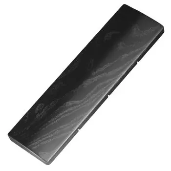 Подлокотник из лакированного дерева Faluber, подставка для запястья, деревянная подставка для ладони, массив дерева, натуральное дерево, противоскользящее, эргономичное, для клавиатуры (Черный, S-300мм)