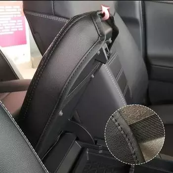 Подлокотник консоли автомобиля, коврик для Toyota RAV4 2019 2020 2024 2024 2024 Кожаный чехол для хранения подлокотника автомобиля, защитная накладка красный