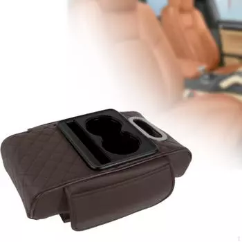 Подлокотник, подкладка, центральная консоль автомобиля, многофункциональный слот для телефона, салфетка с подстаканником Black Red