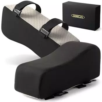 Подлокотник Подушка Чехол для подлокотника Подлокотник Стул Двойной Подлокотник Черный [GRARCUS]