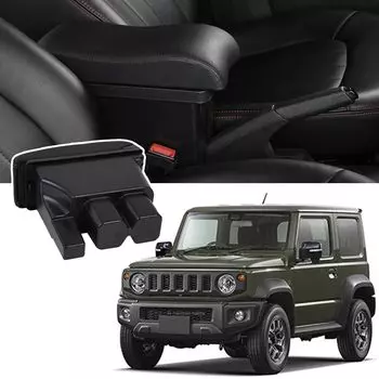 Подлокотник Temiry для нового Jimny JB64W JB74W Консольный ящик для Jimny Sierra Аксессуары Подлокотник Многофункциональный Легко Устанавливаемый Детали Интерьера Автомобиля для чёрный