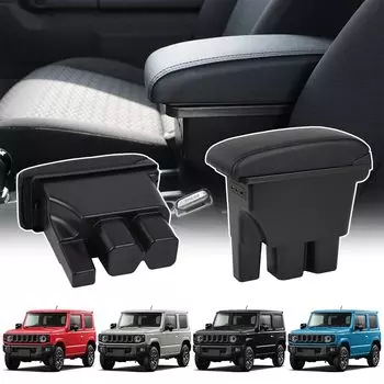 Подлокотник Temiry для нового Jimny JB64W JB74W Консольный ящик для Jimny Sierra Аксессуары Подлокотник Многофункциональный Легко Устанавливаемый Детали Интерьера Автомобиля для чёрный