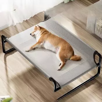 Подлокотники для домашних животных на весну и лето, раскладушка для собак, дышащая, влагостойкая подстилка для собак средних и крупных пород, раскладушка для золотистого ретривера для больших собак XS-61 * 46 * 21cm