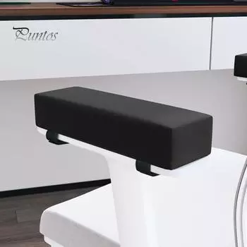 Подлокотники с эффектом памяти для офисного игрового кресла, максимальный комфорт, поддержка с регулируемым ремешком, эргономичный дизайн, нескользящее дно, облегчение боли, один размер 2pcs чёрный