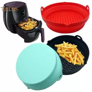 Подложка для фритюрницы, не липкая, широкое применение, сливная насадка, полезная для кухни, торта, десерта, противень для выпечки, сменный горшок для выпечки серый