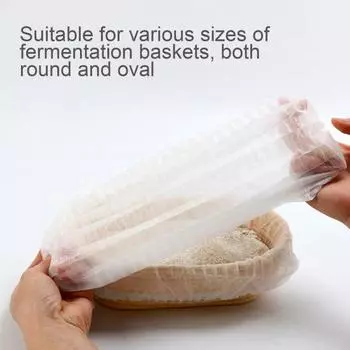Подложка для расстойки хлеба Yousheng Banneton, тканевая крышка, пищевая антипригарная подложка для теста для мисок для заквасочного хлеба, многоразовые эластичные подложки Banneton 50pcs