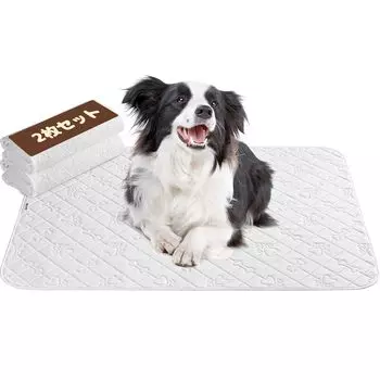 Подложка для туалета KYG Washable Pet Pee Toilet для кошек и собак, 2 листа, коврик, коврик, моющийся, нескользящее дно, многоразовый, (Белый, 100x70см, белый