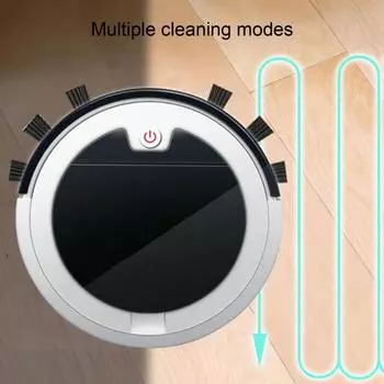 Подметальный робот Автоматические инструменты для уборки Легкий Полезный Визуальный Навигатор Швабра Влажная Сухая для Офиса белый