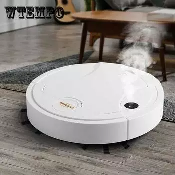 Подметальный робот, интеллектуальный ультратонкий распылитель, робот для мытья полов, бытовой перезаряжаемый пылесос для подметания полов 25*25*5.5cm белый