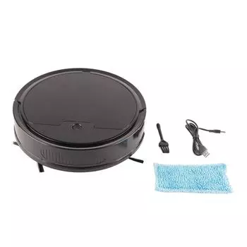 Подметальный робот-пылесос 9 Вт 3,7 В с управлением через приложение, автоматический пылесос с пылесборником 400 мл для подметания