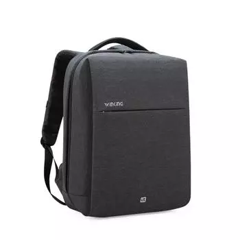Подмигивающий мужской рюкзак, модный/USB-зарядка/водонепроницаемый/рюкзак для ноутбука 15,6 дюймов, школьные сумки для мальчиков темно-серого