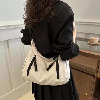 Подмышки однотонная сумка через плечо корейский стиль модная сумка пельмени сумка через плечо женская зелёный