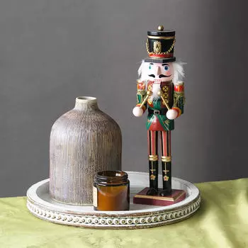 Поднос Butler круглой формы для использования в прихожей белый