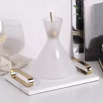 Поднос для ароматерапии, легкие роскошные украшения, прямоугольные украшения, журнальный столик, чашка, поднос для хранения предметов декора для комнаты в современном стиле