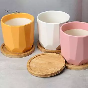 Поднос для блюдца из дерева, антивозрастное утолщенное основание, устойчивые к ржавчине большие круглые подносы для растений для помещения, тарелка для растений