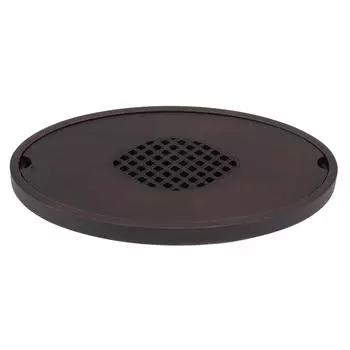 Поднос для чая из бамбука, цвет ореха, простой, элегантный, в китайском стиле, для хранения воды, с ручкой Large