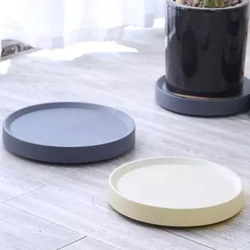 Поднос для цветочного горшка, устойчивый к коррозии, прочный TPR, скрытый мобильный цветочный горшок, блюдце для сада S бежевый