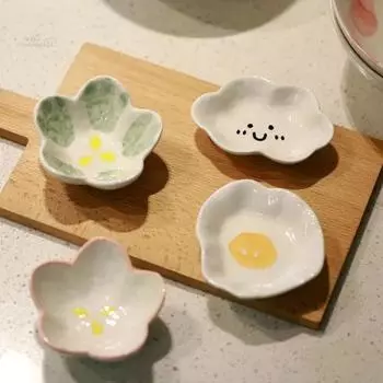 Поднос для десерта, керамическая посуда для сладостей, маленькая миска для соуса и фруктов, симпатичная тарелка, кухонная утварь