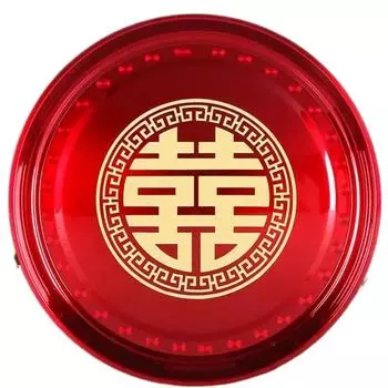 Поднос для десертов из нержавеющей стали для китайской свадьбы, поднос для конфет, поднос для красных сухофруктов, поднос для украшения свадебных принадлежностей, японские блюда Diameter 36CM