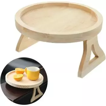 Поднос для дивана, столик, подлокотник для дивана, пристегивающийся поднос, диван из натуральной сосны, практичный поднос для телевизора, подставка для закусок с пультом дистанционного управления, держатель для напитков и еды