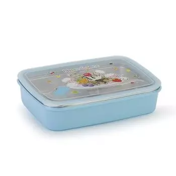 Поднос для еды B-Project Happy Ram Infant из нержавеющей стали с 4 кнопками, синий, один предмет, популярные корейские товары для родителей
