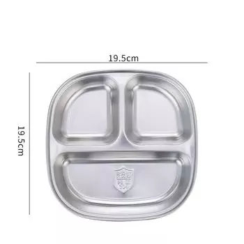 Поднос для еды, поднос для хранения, миска, детская тарелка для кормления, детский коврик для кормления, детская тарелка из нержавеющей стали 5