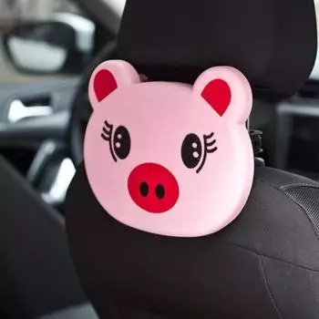 Поднос для еды в автомобиле. Мультяшный дизайн. Экономия места. Простота установки. Износостойкий органайзер для хранения тонкой работы. Нескользящий органайзер для спинки автомобильного сиденья. чёрный