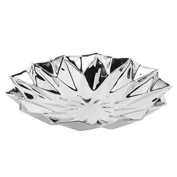 Поднос для фруктовых закусок из нержавеющей стали, высококачественные тарелки для хранения сладостей и еды для бара и клуба KTV