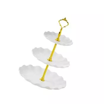 Поднос для хранения, башня для десертов, блюдо для конфет, самопомощь, хранение для дома чёрный