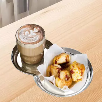 Поднос для хранения из нержавеющей стали, ожерелье, декоративная безделушка, блюдо, десерт, салат, фрукты, еда