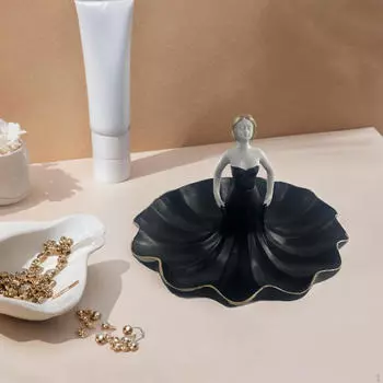 Поднос для хранения из смолы, поднос для хранения, статуэтка девушки, настольный органайзер для косметики на новоселье