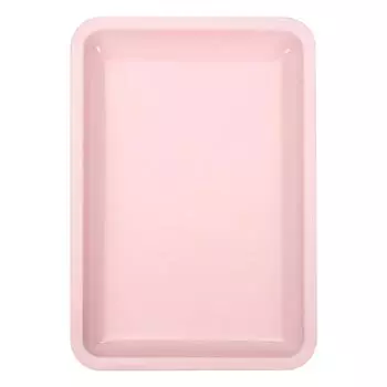 Поднос для хранения косметики из нержавеющей стали, поднос для ювелирных изделий, тарелка, хирургический поднос для врача, настольный инструмент для хранения, металлический поднос для дизайна ногтей розовый